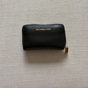 Michael Kors Black Pebbled Leather Wallet